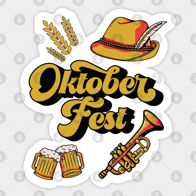 Oktober Fest Party Sticker by ChasingTees